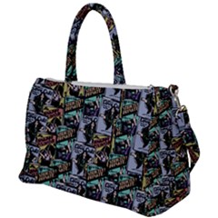 Comic Books Pattern Duffel Travel Bag by snowwhitegirl