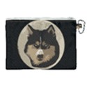 Husky Moon Canvas Cosmetic Bag (XL) View2