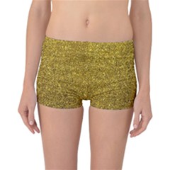 Gold Sparkles Reversible Boyleg Bikini Bottoms by retrotoomoderndesigns