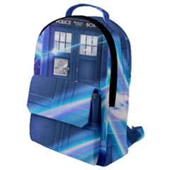 Tardis Space Flap Pocket Backpack (small) by Sudhe