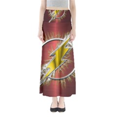 Flashy Logo Full Length Maxi Skirt by Sudhe