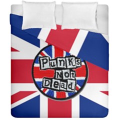 Punk Not Dead Music Rock Uk United Kingdom Flag Duvet Cover Double Side (california King Size) by Sudhe