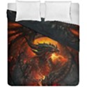 Dragon Legend Art Fire Digital Fantasy Duvet Cover Double Side (California King Size) View1