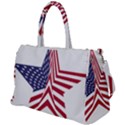 A Star With An American Flag Pattern Duffel Travel Bag View1