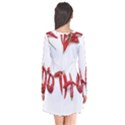 Hot Long Sleeve V-neck Flare Dress View2