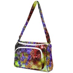 Splashes Of Color Background Front Pocket Crossbody Bag by Sudhe