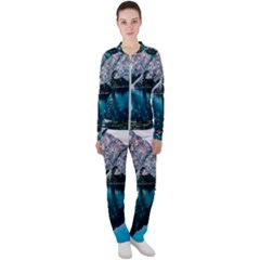 Daylight Forest Glossy Lake Casual Jacket And Pants Set by Sudhe