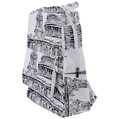 Line Art Architecture Church Travelers  Backpack by Sudhe