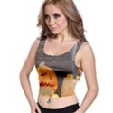 Old crumpled pumpkin Crop Top View1