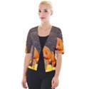 Old crumpled pumpkin Cropped Button Cardigan View1