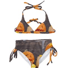 Old Crumpled Pumpkin Kids  Classic Bikini Set by rsooll