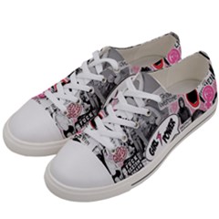 Feminism Collage  Women s Low Top Canvas Sneakers by Valentinaart