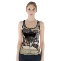 Awesome Steampunk Unicorn With Wings Racer Back Sports Top by FantasyWorld7