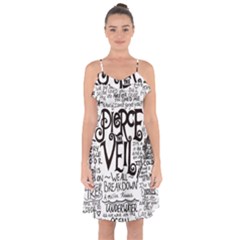 Pierce The Veil Music Band Group Fabric Art Cloth Poster Ruffle Detail Chiffon Dress by Sudhe