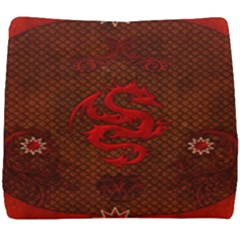 Awesome Chinese Dragon, Red Colors Seat Cushion by FantasyWorld7