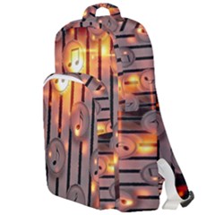 Music Notes Sound Musical Audio Double Compartment Backpack by Mariart