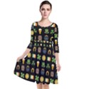 St Patricks day pattern Quarter Sleeve Waist Band Dress View1