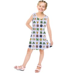 St Patricks Day Pattern Kids  Tunic Dress by Valentinaart