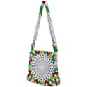 Round Star Colors Illusion Mandala Zipper Messenger Bag View2