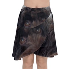 Laying In Dog Bed Chiffon Wrap Front Skirt by pauchesstore