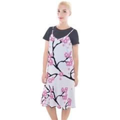 Blossoms Branch Cherry Floral Camis Fishtail Dress by Pakrebo