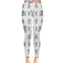 Black And White Ethnic Design Print Inside Out Leggings View3