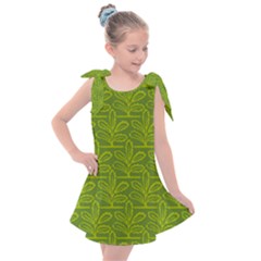 Oak Tree Nature Ongoing Pattern Kids  Tie Up Tunic Dress by Mariart