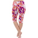 Flamingos Lightweight Velour Cropped Yoga Leggings View4