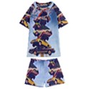 Pretty Colors Cars Kids  Swim Tee and Shorts Set View1