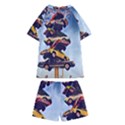 Pretty Colors Cars Kids  Swim Tee and Shorts Set View2