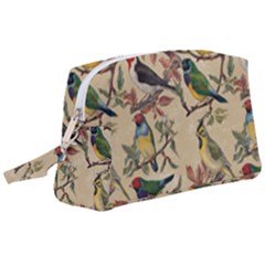 Vintage Birds Wristlet Pouch Bag (large) by Valentinaart