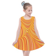 Electric Field Art Xxv Kids  Summer Dress by okhismakingart