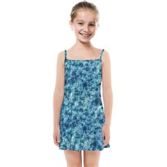 Queen Annes Lace In Neon Blue Kids  Summer Sun Dress by okhismakingart