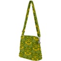 Texture Plant Herbs Green Zipper Messenger Bag View2