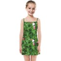 Red and White Park Flowers Kids  Summer Sun Dress View1