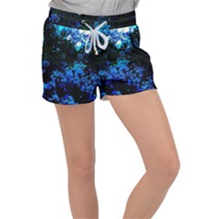 Cascade Of Flowers Women s Velour Lounge Shorts by okhismakingart
