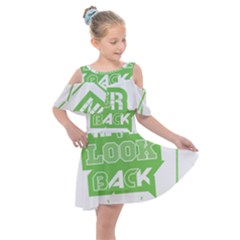 Never Look Back Kids  Shoulder Cutout Chiffon Dress by Melcu