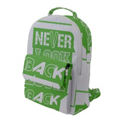 Never Look Back Flap Pocket Backpack (large) by Melcu