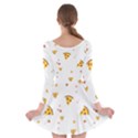 Pizza Pattern pepperoni cheese funny slices Long Sleeve Skater Dress View2