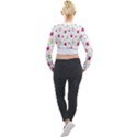 Popsicle Juice Watercolor with fruit berries and cherries summer pattern Long Sleeve Cropped Velvet Jacket View2