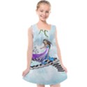 Cute Fairy Dancing On A Piano Kids  Cross Back Dress View1