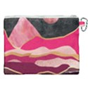 Pink and black abstract mountain landscape Canvas Cosmetic Bag (XXL) View2