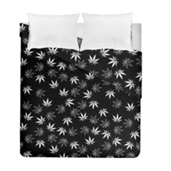 Weed Pattern Duvet Cover Double Side (full/ Double Size) by Valentinaart