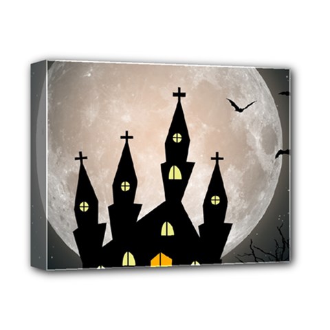 Halloween Illustration Decoration Deluxe Canvas 14  X 11  (stretched) by Pakrebo