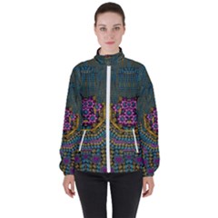 The  Only Way To Freedom And Dignity Ornate Women s High Neck Windbreaker by pepitasart