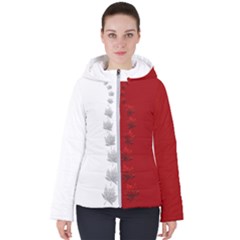 Canada Jackets 2 Tone Women s Hooded Puffer Jacket by CanadaSouvenirs