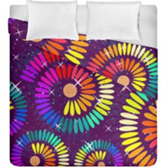 Abstract Background Spiral Colorful Duvet Cover Double Side (king Size)