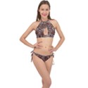 Animal Cross Front Halter Bikini Set View1