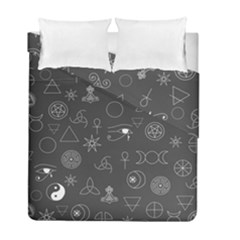 Witchcraft Symbols  Duvet Cover Double Side (full/ Double Size) by Valentinaart