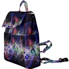 Particles Music Clef Wave Buckle Everyday Backpack by HermanTelo